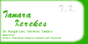 tamara kerekes business card